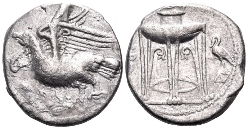 BRUTTIUM. Kroton. Circa 350-300 BC. Nomos (Silver, 21.5 mm, 7.70 g, 11 h). Eagle...