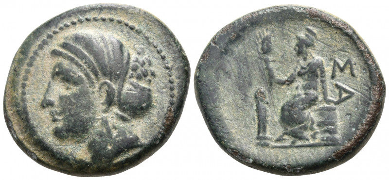 THRACE. Sestos. Circa 300 BC. (Bronze, 22.5 mm, 8.89 g, 6 h). Female head to lef...