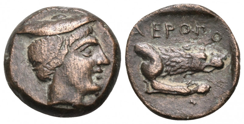 KINGS OF MACEDON. Aeropos, 398/7-395/4 BC. Chalkous (Bronze, 8 mm, 2.02 g, 3 h),...