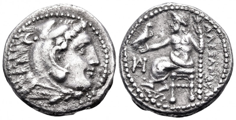 KINGS OF MACEDON. Alexander III ‘the Great’, 336-323 BC. Drachm (Silver, 12 mm, ...
