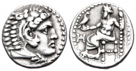 KINGS OF MACEDON. Alexander III ‘the Great’, 336-323 BC. Drachm (Silver, 16 mm, 4.29 g, 12 h), Miletos, lifetime issue, circa 325-323 BC. Head of Hera...