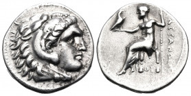 KINGS OF MACEDON. Alexander III ‘the Great’, 336-323 BC. Drachm (Silver, 18 mm, 4.12 g, 11 h), uncertain mint, late 4th century. Head of youthful Hera...