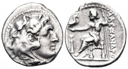 KINGS OF MACEDON. Alexander III ‘the Great’, 336-323 BC. Drachm (Silver, 20 mm, 4.30 g, 11 h), Mylasa or Bargylia, circa 300-280. Head of youthful Her...