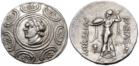 KINGS OF MACEDON. Antigonos II Gonatas, 277/6-239 BC. Tetradrachm (Silver, 31 mm, 17.07 g, 11 h), Struck posthumously under Antigonos Doson, Amphipoli...