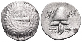 KINGS OF MACEDON. Time of Philip V and Perseus, 187-168 BC. Tetrobol (Silver, 15 mm, 1.70 g, 3 h), Pella or Amphipolis, struck under the magistrate Zo...