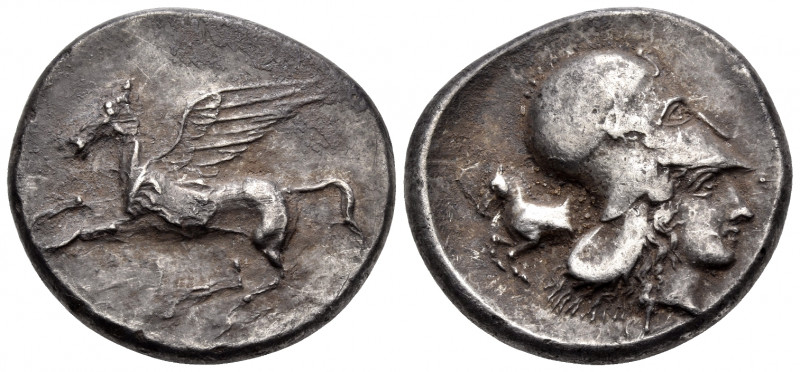 CORINTHIA. Corinth. Circa 400-375 BC. Stater (Silver, 21 mm, 8.56 g, 11 h). Ϙ Pe...