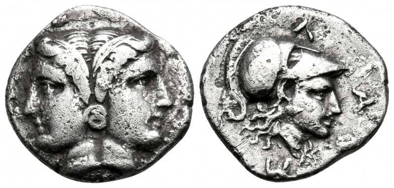 MYSIA. Lampsakos. Circa 390-330 BC. Tetrobol (Silver, 14 mm, 2.28 g, 6 h). Janif...