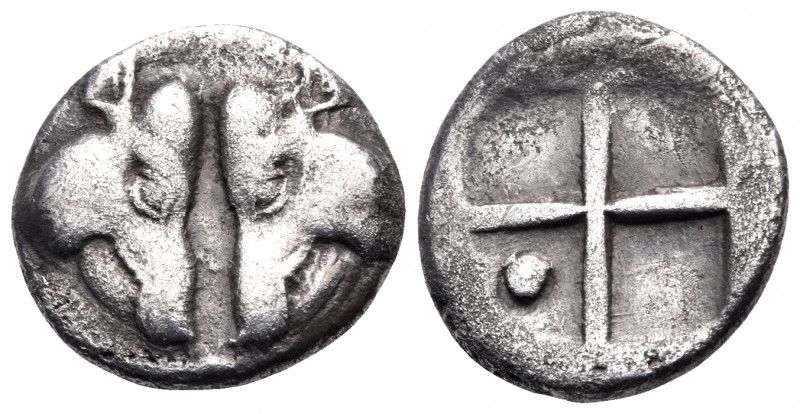 LESBOS. Uncertain mint. Circa 478-460 BC. Sixth stater (Silver, 12 mm, 1.62 g). ...