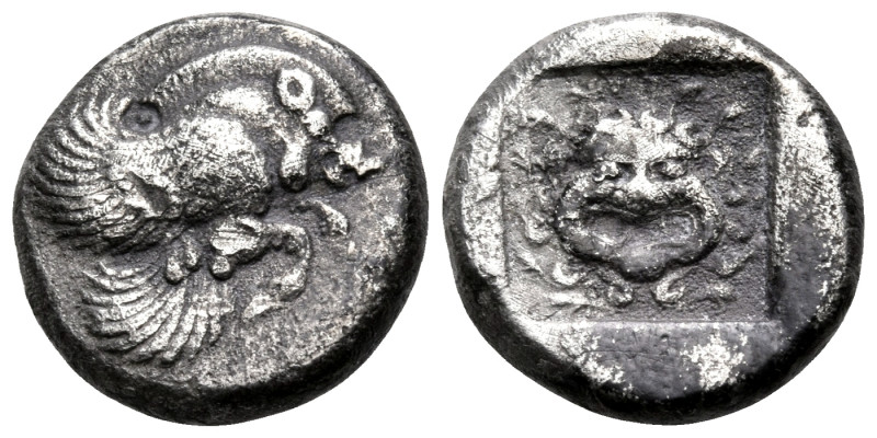 IONIA. Klazomenai. Circa 480-400 BC. Drachm (Silver, 18.5 mm, 3.39 g, 6 h). Fore...