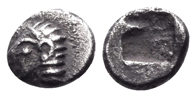 IONIA. Kolophon. late 6th century BC. Tetartemorion (Silver, 5 mm, 0.16 g). Arch...