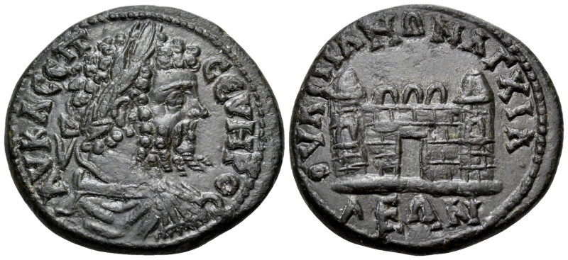 THRACE. Anchialus. Septimius Severus, 193-211. (Bronze, 27.10 mm, 11.69 g, 1 h)....