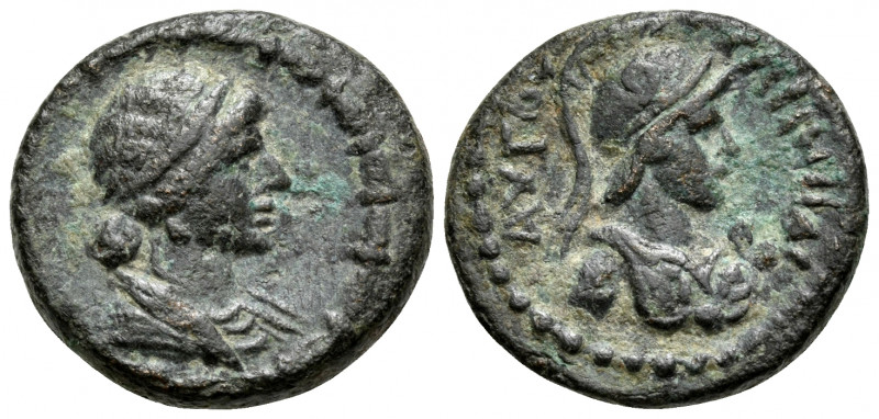 CILICIA. Augusta. Livia, Augusta, 14-29. (Bronze, 17 mm, 4.16 g, 1 h). Draped bu...