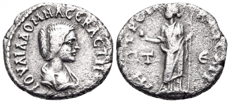 CAPPADOCIA. Caesaraea-Eusebia. Julia Domna, Augusta, 193-217. Drachm (Silver, 18...