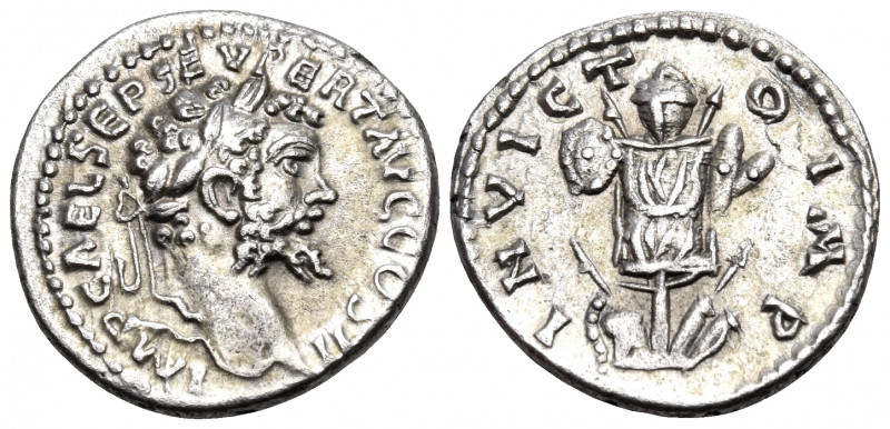 Septimius Severus, 193-211. Denarius (Silver, 17 mm, 3.01 g, 12 h), Emesa, 194-1...