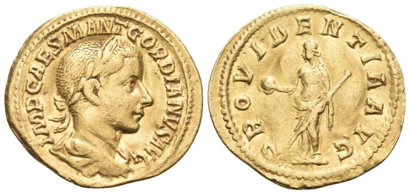 Gordian III, 238-244. Aureus (Gold, 20 mm, 3.42 g, 11 h), Rome, June-December 23...