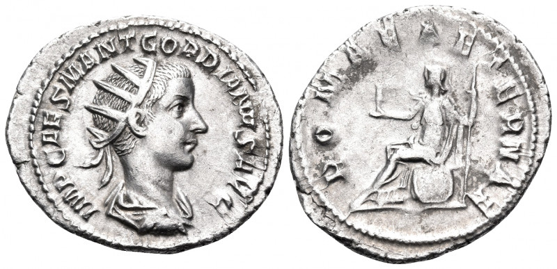 Gordian III, 238-244. Antoninianus (Silver, 24 mm, 3.47 g, 7 h), Rome, 239. IMP ...