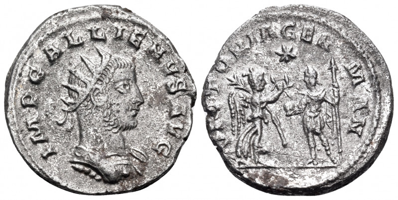 Gallienus, 253-268. Antoninianus (Silver, 20 mm, 4.21 g), Antioch, 256-257. IMP ...