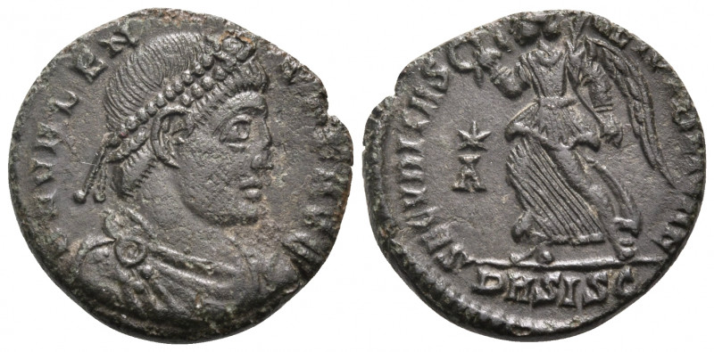 Valens, 364-378. (Bronze, 17 mm, 2.61 g, 12 h), Siscia, 1st officina (A), 364-36...