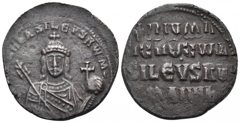 Constantine VII Porphyrogenitus, with Romanus I, 913-959. Follis (Bronze, 25 mm,...