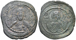 Anonymous Folles, time of Romanus IV, circa 1068-1071. Follis (Bronze, 32.5 mm, 8.84 g, 6 h), Constantinople. IC - XC Nimbate bust of Christ Pantokrat...