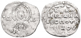Michael VII Ducas, 1071-1078. 2/3 Miliaresion (Silver, 20.5 mm, 1.08 g, 6 h), Constantinople. MHP - ΘY Bust of the Virgin facing, nimbate and wearing ...