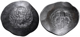 Alexius III Angelus-Comnenus, 1195-1203. Aspron Trachy (Bronze, 28.40 mm, 4.01 g, 6 h), Constantinople, 1195-1197. + KE BOH-ΘEI / IC XC Nimbate youthf...