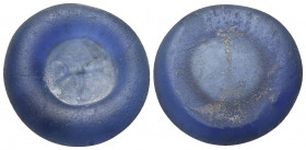 BYZANTINE WEIGHTS. Theodoros, eparchos, Circa 6th-7th century. Weight for 1 semissis (Glass, 18.5 mm, 2.20 g). Crusiform monogram of ΘEOΔΩPOY. Rev. Pl...