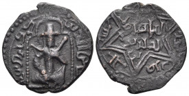 ISLAMIC, Anatolia & al-Jazira (Post-Seljuk). Begtiginids. Muzaffar al-Din Kökburi, AH 563-630 / AD 1167-1233. Fals (Bronze, 20 mm, 3.55 g, 6 h), Harra...