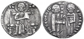 ITALY. Venice. Marino Zorzi, 1311-1312. Grosso (Silver, 21 mm, 2.04 g, 6 h). IC - XC Christ Pantokrator seated facing on throne. Rev. MA• GEORGIO• •S•...