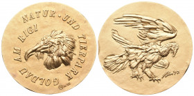 SWITZERLAND. Natur- und Tierpark Goldau am Rigi. Medal (Gold, 30 mm, 29.94 g, 12 h), engraved by Hans Erni, dated 1997. NATUR- UND TIERPARK GOLDAU AM ...