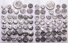 GREEK. Circa 5th - 3rd century BC. (Silver/Bronze, 101.57 g). A lot of Forty (40) silver and bronze coins from mainland Greece and Asia Minor, includi...
