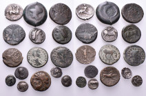 GREEK & ROMAN PROVINCIAL. Circa 4th century BC - 3rd century AD. (Silver/Bronze, 75 g). A lot of Fifteen (15) Greek and Roman Provincial coins. The Gr...