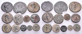 ROMAN PROVINCIAL. Circa 2nd - 3rd century. (Bronze, 96.87 g). A lot of Twelve (12) Roman Provincial coins from Asia Minor. Mostly good fine or better....