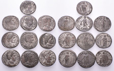 ROMAN IMPERIAL. Helena, Augusta, 324-328/30. (Bronze, 32.84 g). A lot of Ten (10) bronze coins of Helena, the mother of emperor Constantine the Great....