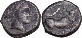 Southern Campania, Neapolis, c. 300-275 BC. AR Didrachm (17mm, 7.20g). Fine