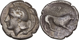 Northern Lucania, Velia, c. 400-340 BC. AR Didrachm (22mm, 6.90g). Fine