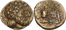 Northern Lucania, Velia, 4th-2nd century BC. Æ (14mm, 1.90g). Fine
