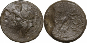 Bruttium, The Brettii, c. 208-203 BC. Æ Double Unit - Didrachm (27mm, 14.90g). Fine