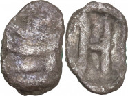 Bruttium, Kroton, c. 400-350 BC. AR Hemiobol (8mm, 0.10g). Rare, Fine