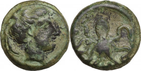 Sicily, Syracuse, c. 435-415 BC. Æ Tetras (14mm, 2.90g). Good Fine