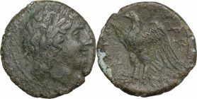 Sicily, Syracuse. Hiketas II (287-278 BC). Æ (22mm, 6.00g). Good Fine