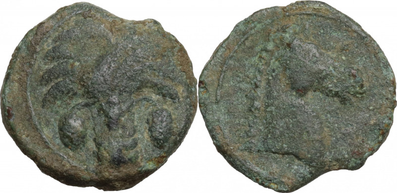 Sicily, Carthaginian Domain, c. 4th-3rd century BC. Æ (17mm, 4.00g). Good Fine
