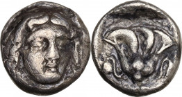 Islands of Caria, Rhodes, c. 229-205 BC. AR Drachm (14mm, 3.20g). Fine