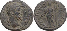 Septimius Severus (193-211). Pisidia, Antioch. Æ (22mm, 4.60g) - R/ Tyche. Near VF