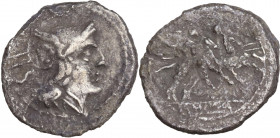 Anonymous, Rome, 211-208 BC. AR Sestertius (14mm, 1.00g). Fine