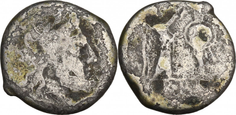 Anonymous, Rome, after 211 BC. AR Victoriatus (16.5mm, 2.90g). Fair