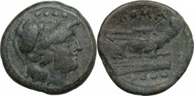 Anonymous, Sardinia, after 211 BC. Æ Triens (23mm, 10.80g). Good Fine