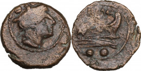 Anonymous. After 211 BC. Æ Sextans (15mm, 1.50g). Good Fine
