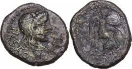 M. Cato, Rome, 89 BC. AR Quinarius (14.5mm, 1.90g). Fine