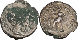 Julia Domna (Augusta, 193-217). AR Denarius (18mm, 2.70g). Rome - R/ Fortuna. Fine / near VF